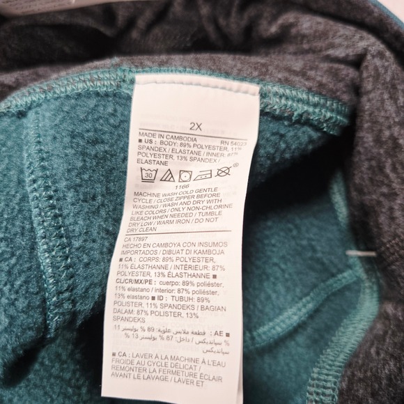 Old Navy High Rise Ultracoze Leggings Darkwater Teal Green Women's Size 2X - Picture 12 of 12